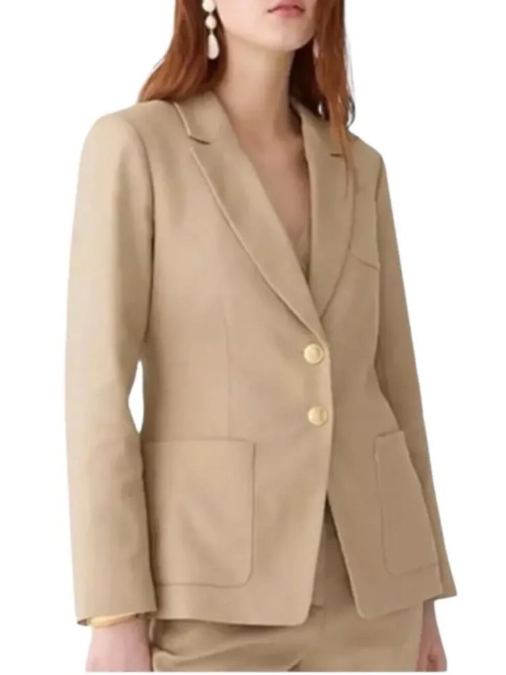 J. Crew Helena Linen Blend Blazer